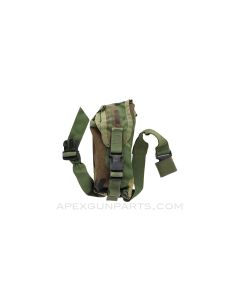 RACK AN/PRC-126 Radio Pocket, Pouch, w/ Leg Strap, Woodland *Very Good*