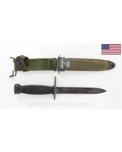 US M7 Bayonet, "General Cutlery" Marked, w/ M8A1 Scabbard *Good*