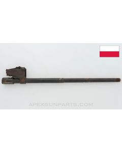 Polish AK-47 Barrel, 16", w/ Stripped Rear Sight Block, Chrome Lined, Cold Hammer Forged, Stripped, 7.62x39 *Poor / Pitted*