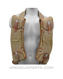 German MG-13 Magazine Pouch Rig, w/ 8 25rd Magazines &amp; Carrier Sling *Good*