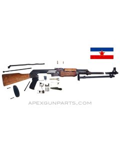 Yugoslavian ZASTAVA M72B (RPK) Parts Kit, Milled Receiver, 7.62X39 *Good* w/Light Rust 