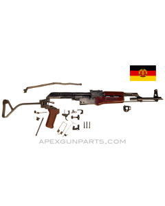 East German DDR MPi-KM AK Parts Kit, Side Folding Stock, Sanitized, Blued, 7.62X39, *Very Good* 