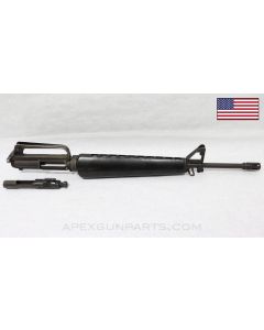 Colt M16 Upper Assembly, 20" Barrel, Bird Cage Flash Hider, Slick Side Bolt Carrier Assembly, Charging Handle, No Port Cover, 5.56X45 NATO *Good* 