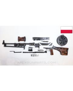 Cutaway Polish RPD Parts Kit w/Barrel, Drum, Bi-pod and Torch Cut Receiver, Cracked Handguard, 7.62X39 *Good* 