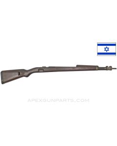 Israeli K98k Mauser Stock Assembly, 38", Wood, w/ Hand Guard & Metal Fittings, Waffen Marked, *Good*