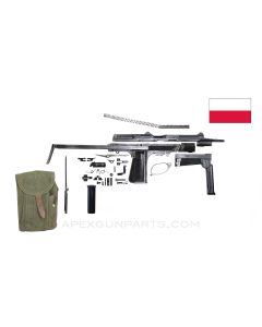 PM-63 RAK SMG Parts Kit, Matching Numbers, w/ Pouch, Polish, 9X18 Makarov *Very Good*
