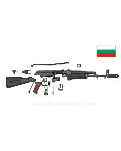 Bulgarian AK-74 Parts Kit, 16" US Barrel, Plum Polymer Furniture, 5.45x39 *Excellent* 