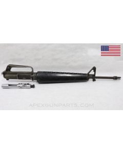 Colt 601 M16 Upper Assembly, 20" Barrel, w/ Early Slick Side Chrome Bolt Carrier Assembly, Duckbill Flash Hider *Good* 