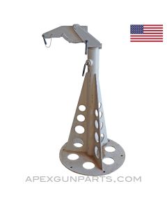 .50 CAL Navy Deck Gun Pedestal Mount for Browning, Steel, Painted Gray *Very Good* 