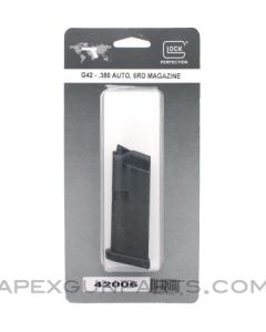 Factory Glock 42 Magazine, 6rd, .380 ACP, Factory Packaging, *NEW*