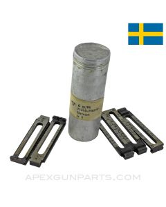 Swedish Mauser M96 Rear Sight Leaf, 5 in a Tin *NOS*