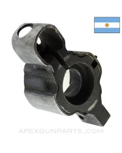 Argentine FMK-3 SMG Front Trunnion w/ Front Sight And Receiver Stub *Good*