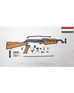 Hungarian AK-63F Fixed Stock Parts Kit, w/ Wood Grip, Matching, 7.62x39 *Excellent*
