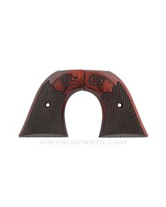 Colt Single Action Army Grip Set, Brown Wood *NOS*