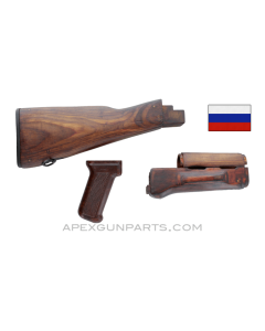Russian AKM Wood Stock Set, With Tula Pistol Grip, *Very Good*