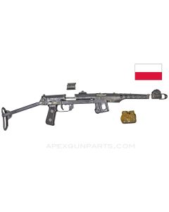 PPs-43 Parts Kit with Trunnion and Top Folder Stock, Type 2 Demil, Polish, 7.62X25 *Very Good* 