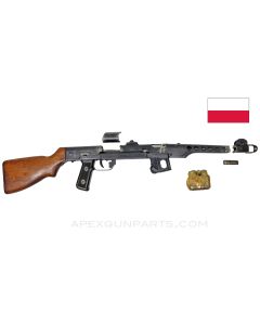 PPs-43/52 Parts Kit with Trunnion and Wood Stock, Type 2 Demil, Polish, 7.62X25 *Very Good* 