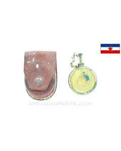 Yugoslavian Rifle Pouch, w/ Oil Bottle *Good*