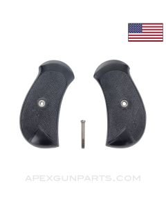 Webley MKI Service Revolver Grips, w/ Screw, .455, *New Manufactured*