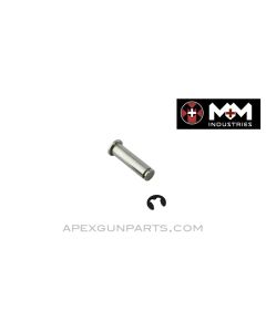 AK-47 / AK-74 Rivetless Magazine Release Axis Pin & E-clip, Stainless Steel, US Made by M+M, *NEW* 
