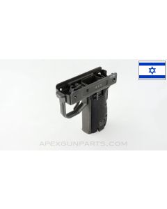 UZI F / A Fire Control Grip Assembly, German Issue Markings (D.E.S), No Sear Assembly *Very Good*