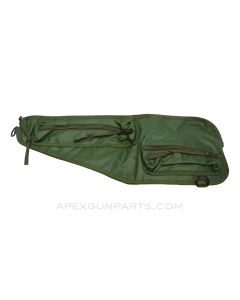 M60 Barrel Carrier Case, Nylon & Vinyl, w/ Strap, Brown and Green *NOS*
