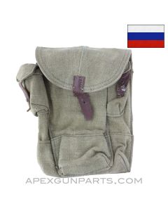 Russian 3 Cell canvas Pouch, Type 2 *Good*