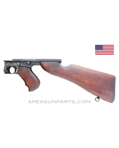 Thompson M1 Lower Receiver Assembly, w/ Buttstock and Pistol Grip, Full-Auto, .45 ACP, *Very Good* 