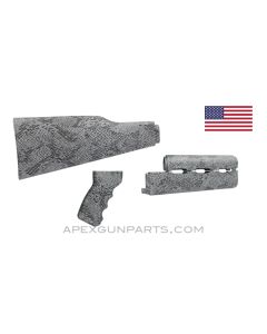 PAP M70 Rifle Stock Set, Snakeskin Pattern, U.S. Made, Nylon *Excellent*