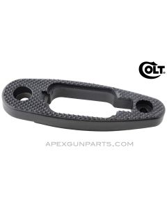 Colt AR-15 A2 Butt Plate Assembly, W/O Trap Door, Checkered Black Polymer, *NEW* 