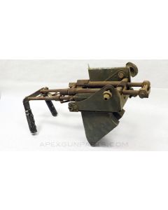 MAG58 / M240 MG Cradle, w/ Spent Link & Cartridge Chutes, Twin Grips *Good* 