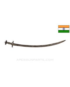 Indian Talwar Sword, No Scabbard, *Poor Condition / Heavy Use*