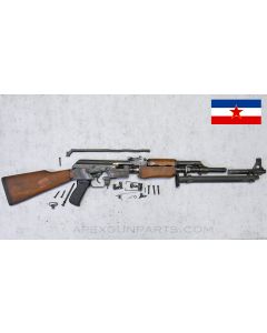 Yugoslavian M72 RPK Parts Kit w/ Bipod, Matched Bolt/Top Cover/Carrier, Torch Cut, Milled, Wood Furniture, 7.62x39 *Good* 