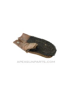 Barrel Mitten, Right Hand, Leather & Steel Mesh *Fair* 