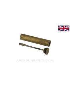 Enfield Rifle MK 4 Brass Oiler, w / Flat Bottom *Good*