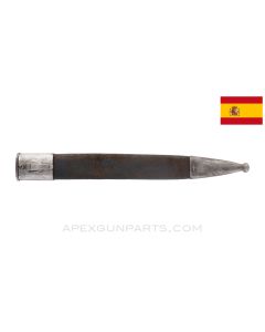 Spanish M1893 Mauser Leather Bayonet Scabbard Aprox. 11 Inch Long *Good* 