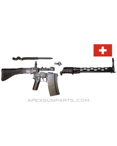Stgw 57 Parts Kit w/ Bipod & 24rd Magazine, No Trunnion, Swiss, 7.5x55, *Very Good* 