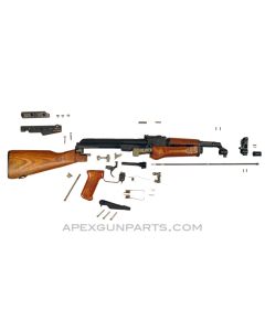 Polish AKML Parts Kit with Night Vision Mounting Rail, 1980's dated, 7.62X39, Matching, *Very Good*
