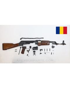 Romanian AKM / AK-47 Parts Kit, Hardwood Stock, Sporterized, Non-Matching, 1964 Dated, 7.62x39 *Good*