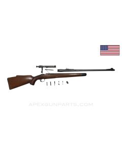 Springfield 1903 Sporter Parts Kit, w/ Bishop Stock, Bolt & 24" Barrel, Marbles Sight .30-06 *Good* 