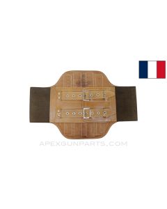 French Poussard Military Motorcycle Belt, Kidney Belt, Leather *Excellent*