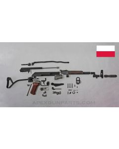 Polish Tantal WZ.88 AK-74 Side Folding Parts Kit, No Lower Handguard, 5.45X39 *Good* 