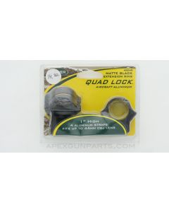 WEAVER 49048 Quad Lock Scope Rings, 1", Up to 44mm OBJ, Aluminum Black *NEW*