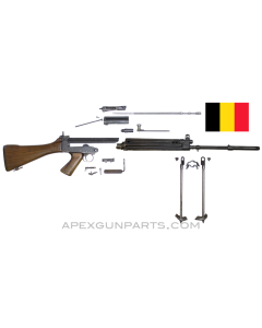 BGS FAL Rifle Parts Kit, 21" Barrel, Wood "A" Stock, Matching, 7.62X51 NATO, *Very Good* 