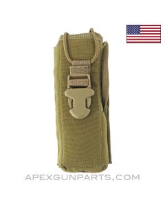 Side Access Radio Pouch, Bungee Retention, Coyote *Very Good*