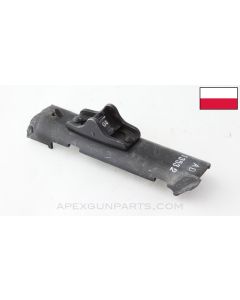 Polish PPSH-41 Rear Sight Assembly And Torch Cut Receiver Section, w/ Factory Markings *Good*