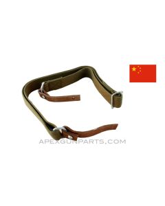 Chinese Type 56 (SKS) Sling, OD Green w/Leather Tabs, *NOS*