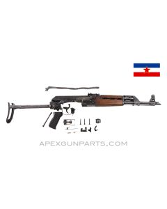 Yugoslavian M70AB2 Underfolder Kit w/ Original Barrel, Bulged Trunnion, Clipped Sights, 7.62X39, Blued *Good* 