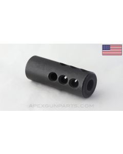 US Manufactured 14x1 LH Muzzle Brake, .30 Rifle, 922(R) Compliant, *Very Good*