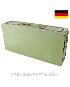 WWII German MG-34 / 42 Steel Ammo Can, Patronenkasten 41, Repainted, 8X57 Mauser *Good*